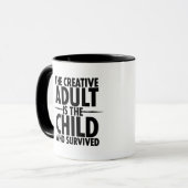 Creatieve typografie Motiverende spreuk Mok (Voorkant links)