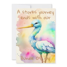 Creatieve, unieke uitnodigingen voor babydouches