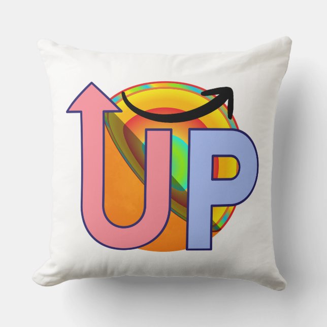 Creatieve UP-lettergroei pijlvector Kussen (Voorkant)