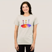 Creatieve verf mengeling Tri-Blend shirt (Voorkant volledig)