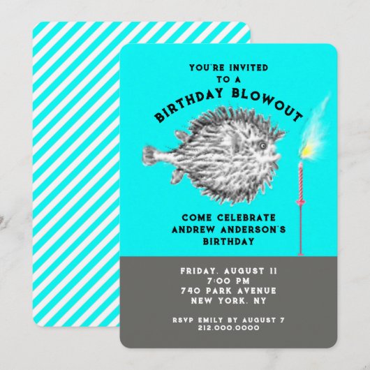 Creatieve Verjaardag Kaart (Voorkant / Achterkant)