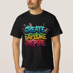 Creatieve Verkenner Inspirerende T-Shirt