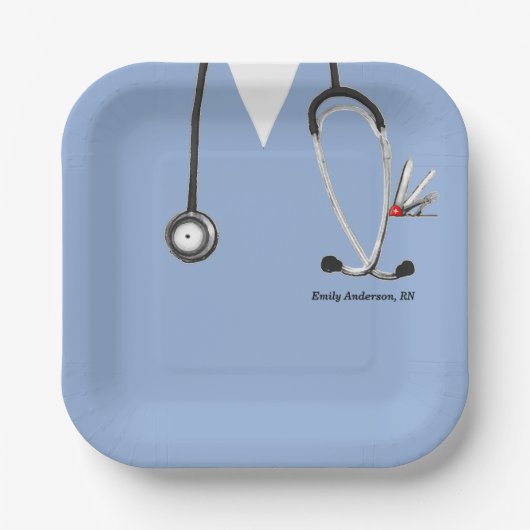 Creatieve verpleegster afstudeer bord (Voorkant)