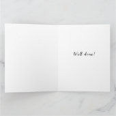 Creatieve verpleegster afstudeerkaart kaart (Binnen)