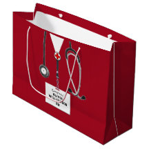 Creatieve verpleegster afstudeertas grote cadeauta