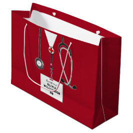 Creatieve verpleegster afstudeertas grote cadeauta groot cadeauzakje