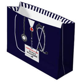Creatieve verpleegster afstudeertas grote cadeauta groot cadeauzakje