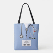 Creatieve verpleegster cadeau tote bag (Achterkant)