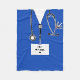 Creatieve verpleegster fleece deken