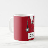 Creatieve verpleegster koffiemok (Voorkant links)