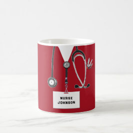 Creatieve verpleegster koffiemok
