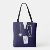 Creatieve Verpleegster Tote Bag (Achterkant)