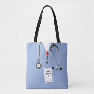 Creatieve verpleegster tote bag