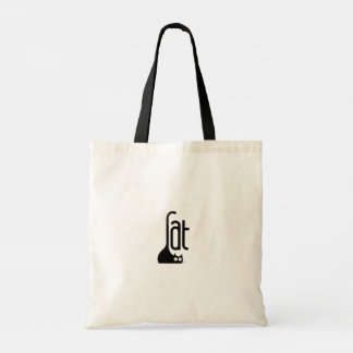 Creatieve "vette" kat tote bag