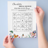 Creatieve Vind De Gast Bruidsmeisje Bingo Flyer (Hand)