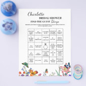 Creatieve Vind De Gast Bruidsmeisje Bingo Flyer (Enkel)