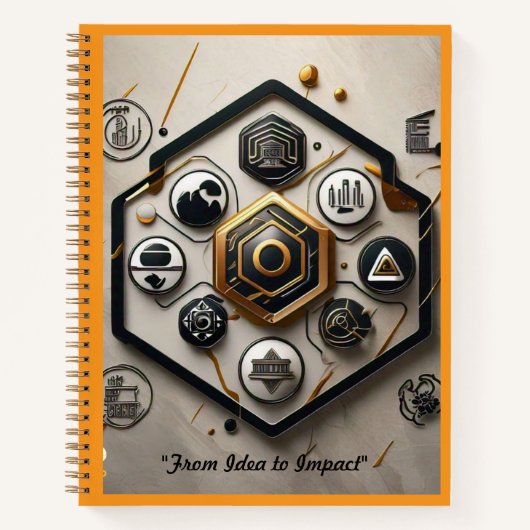 "Creatieve visionaire concepten" Notitieboek (Voorkant)