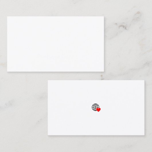 Creatieve Visitekaartjes | Aangepaste Logo en stij (Voorkant / Achterkant)