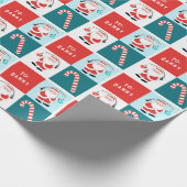 Creatieve visserij kerstcadeau cadeaupapier (Hoek)