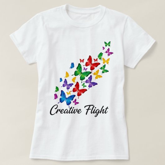 Creatieve Vlinder Vrouwen T-Shirt 🦋✨ (Design voorkant)