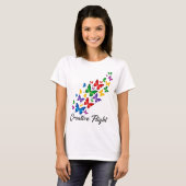Creatieve Vlinder Vrouwen T-Shirt 🦋✨ (Voorkant volledig)