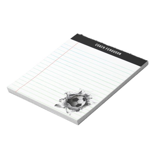 Creatieve Voetbal Gift Ideeën Notitieblok (Linkerzijde)