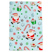 Creatieve Voetbal Kerstvakantie Medium Cadeauzakje (Achterkant)