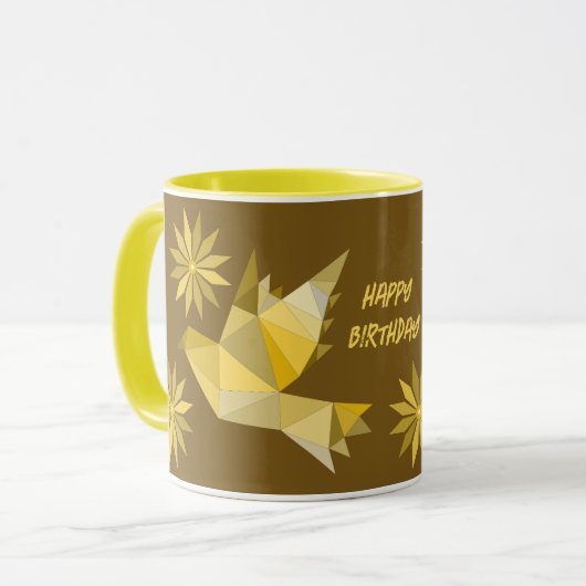 CREATIEVE VOGEL BEKER VOOR CADEAU MOK (Voorkant links)