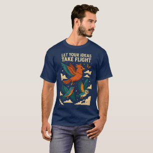Creatieve Vogels Poster T-shirt
