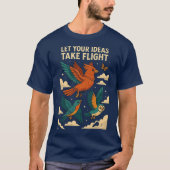 Creatieve Vogels Poster T-shirt (Voorkant)
