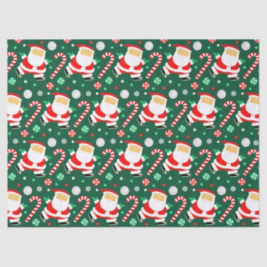 Creatieve Volleybal Vakantie Gift Tissue Papier (Voorkant)