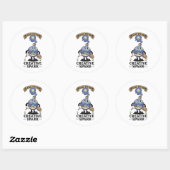 Creatieve Vonk Magische Drank Retro Kunstenaar Mas Ronde Sticker (Vel)