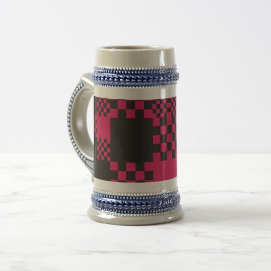 creatieve vorm van vierkant blok bierpul (Voorkant links)