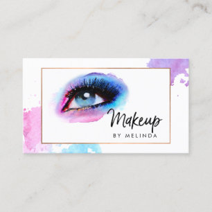 Creatieve Waterverf oogmake-up artiest Visitekaartje