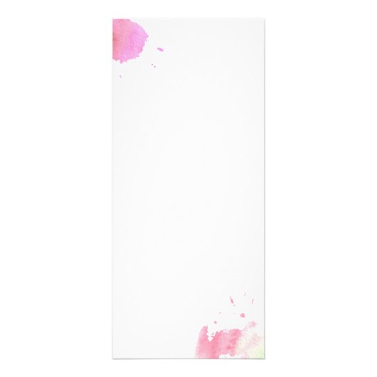 Creatieve Waterverf oogmake-up/wimpers Reclamekaart (Achterkant)