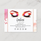 Creatieve Waterverf Wimpers Aftercare Visitekaartje (Achterkant)