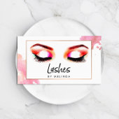 Creatieve Waterverf wimpers Visitekaartje