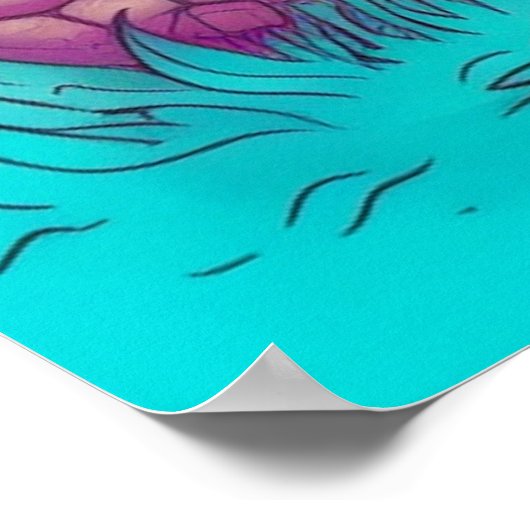 Creatieve Wild Psychedelic Mushroom Woning Art Poster (Hoek)