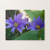 Creatieve wilde bloem blauwe foto puzzel (Horizontaal)