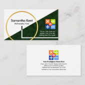 Creatieve wiskundige vormen drijvende getallen visitekaartje (Voorkant / Achterkant)