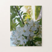 Creatieve witte bloesem boom foto legpuzzel (Verticaal)