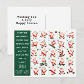 Creatieve zakelijke kerstkaarten feestdagenkaart (Voorkant / Achterkant)