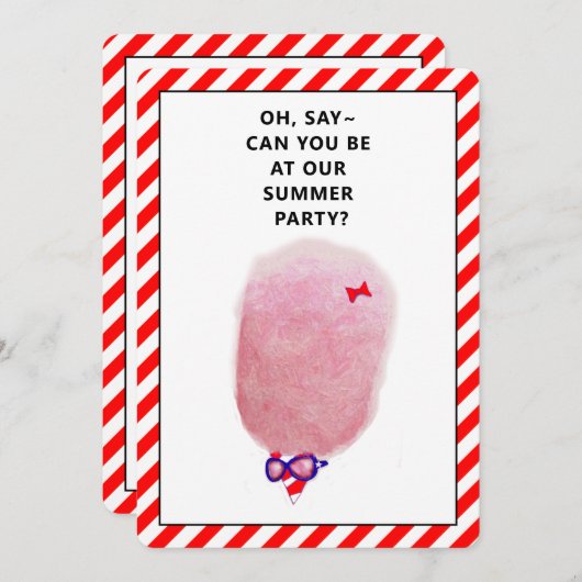 Creatieve zomer BBQ Cookout Party Uitnodigingen (Voorkant / Achterkant)