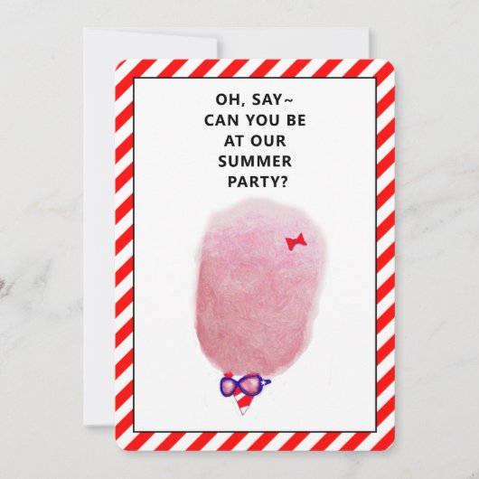 Creatieve zomer BBQ Cookout Party Uitnodigingen (Voorkant)