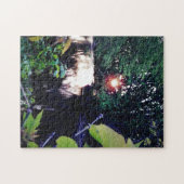 Creatieve zonsopgang bossen waterfoto puzzel (Horizontaal)