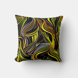 Creatieve zwart-wit naadloze abstracts gooien kussen