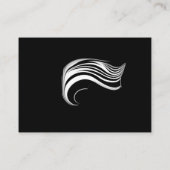 Creatieve Zwart-Wit Naadloze Abstracts Informatiekaartje (Achterkant)