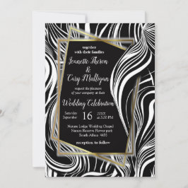 Creatieve zwart-wit naadloze abstracts kaart