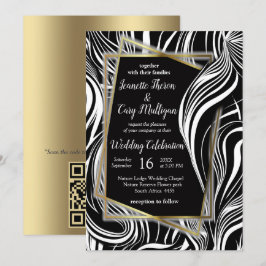 Creatieve zwart-wit naadloze abstracts kaart