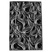 Creatieve zwart-wit naadloze abstracts medium cadeauzakje (Voorkant)